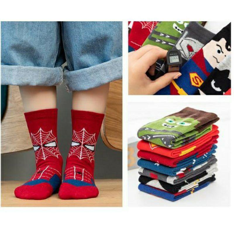 Set 7 đôi tất siêu nhân hàng đẹp cho bé