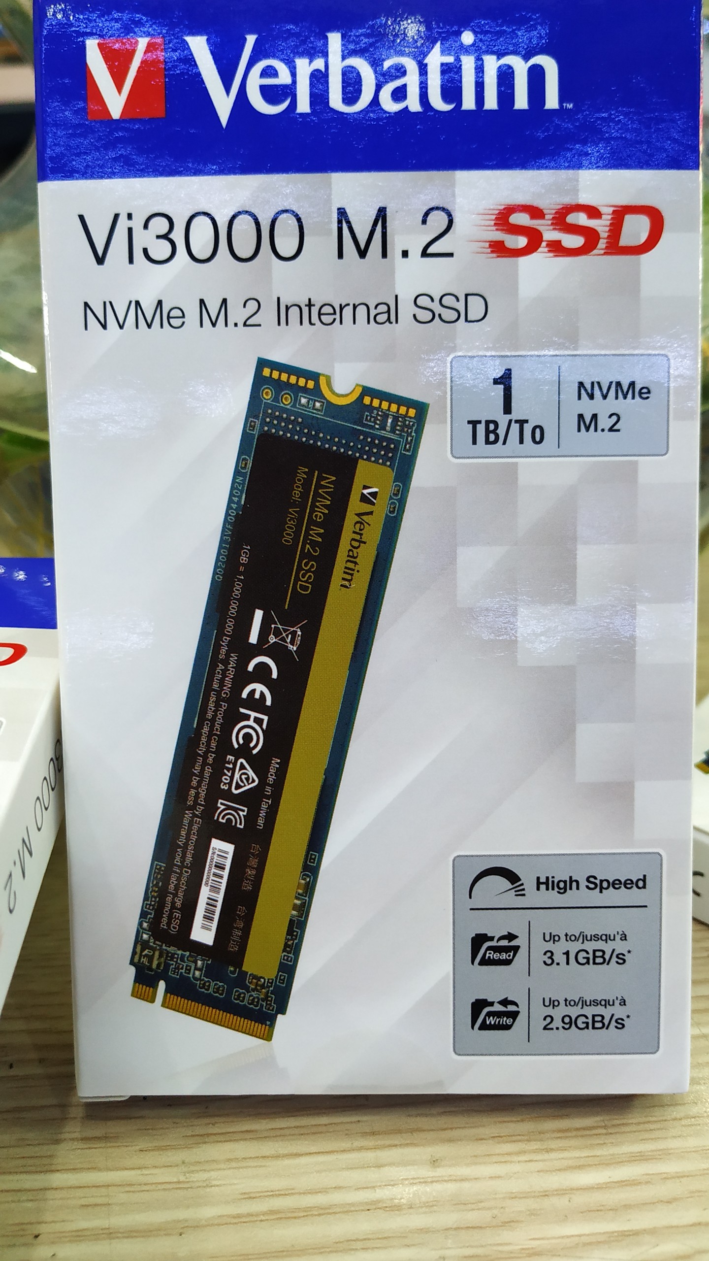 Ổ cứng Verbatim SSD NVMe M.2 2TB (Vi3000)- Hàng chính hãng