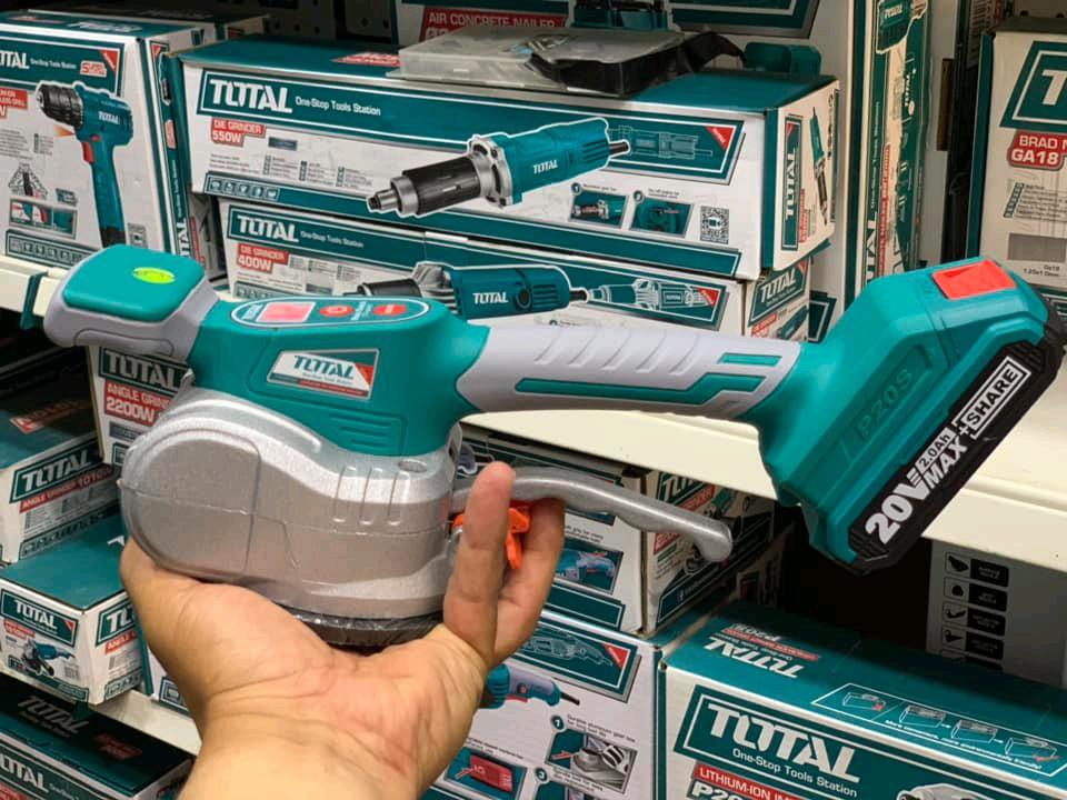 MÁY RUNG ỐP LÁT GẠCH DÙNG PIN 20V (1 pin 2.0AH +sạc ) TOTAL TTVLI20101 - HÀNG CHÍNH HÃNG