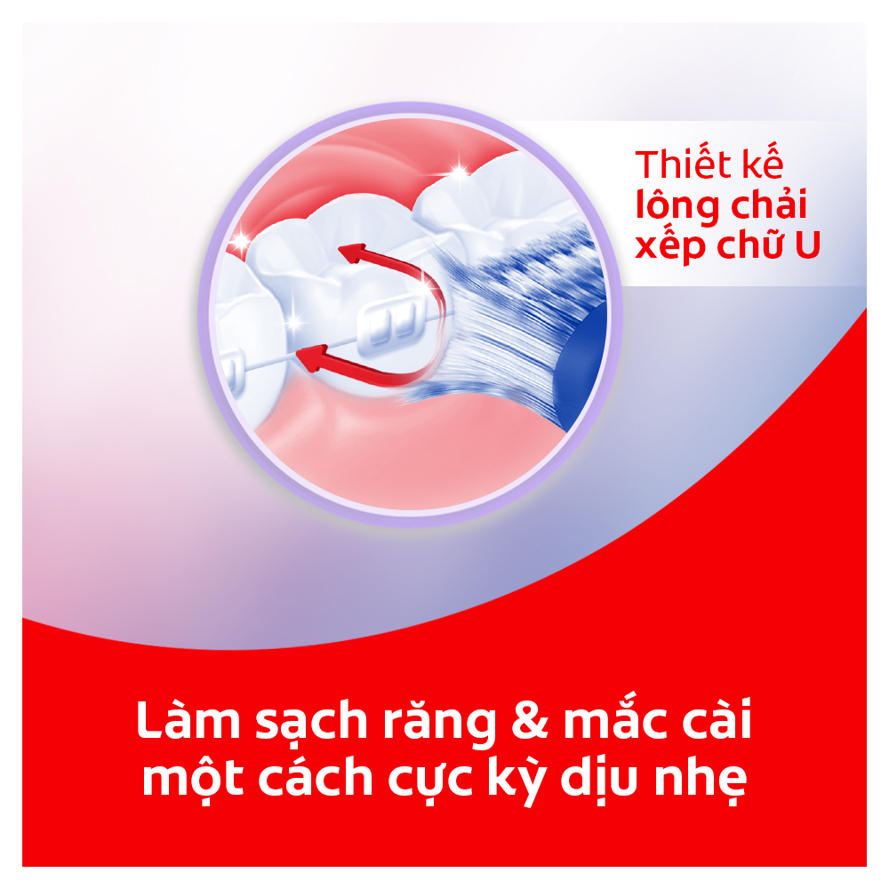 Combo Bàn chải đánh răng Ortho và Nước súc miệng Ortho 500ml dành cho người niềng răng