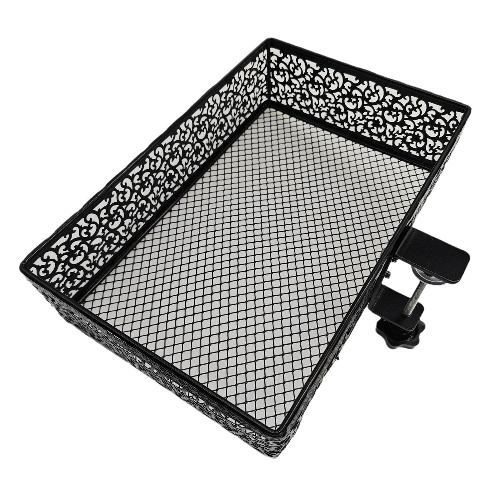 Under Desk Storage Desktop Drawer Basket Accessories Metal Rotatable Rack Swivel Desk Mount Tray Hidden Desktop Drawer Basket