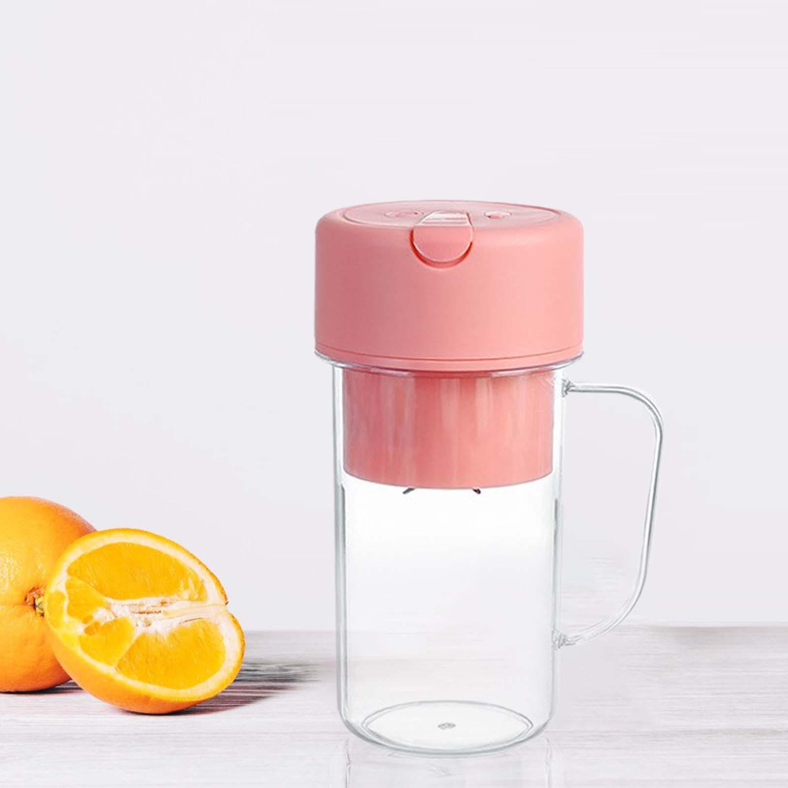Small Electric Juicer Cup 14oz Fresh Juice Blender for Picnic Sports Camping