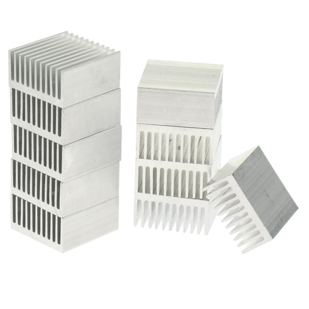 10x Aluminum Heatsink Amplifier Heat Sink Conductivity Cooler Fin 40x40x20mm