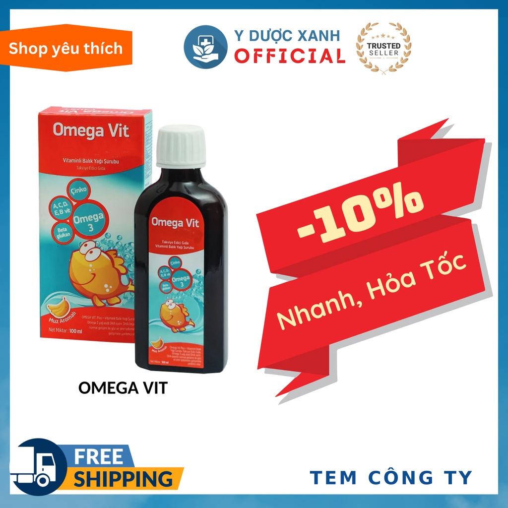 OMEGA VIT, 100ml, Siro Omega 3 cho bé - Y Dược Xanh