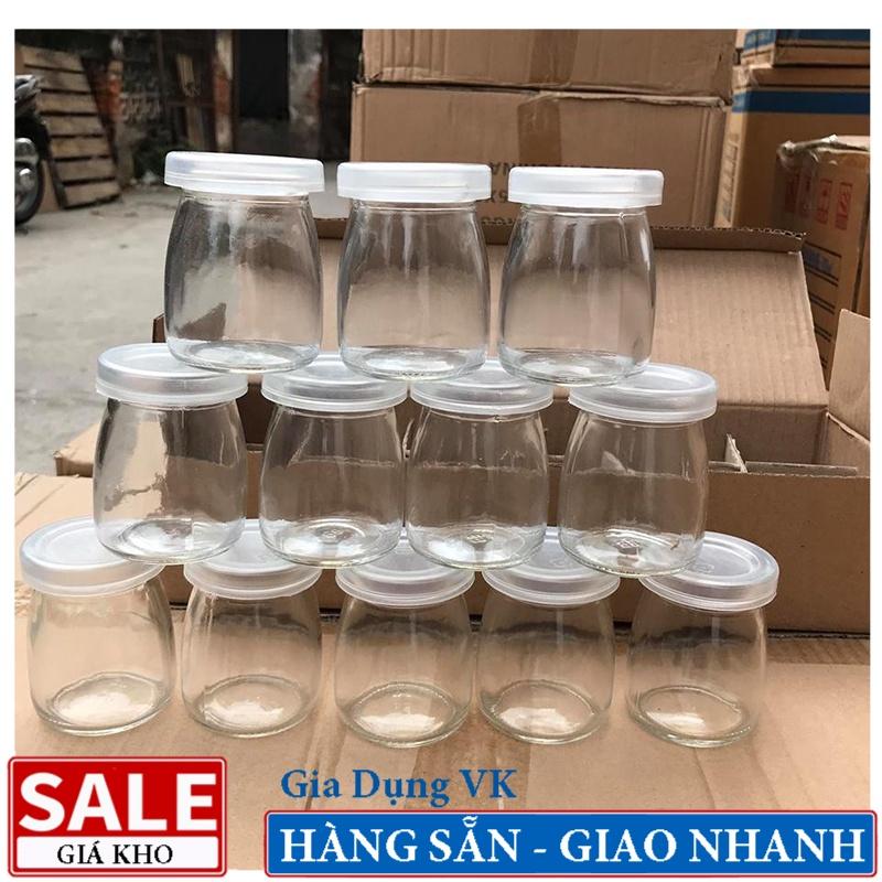 Bộ 12 Hũ Thủy Tinh Làm Sữa Chua 100ml