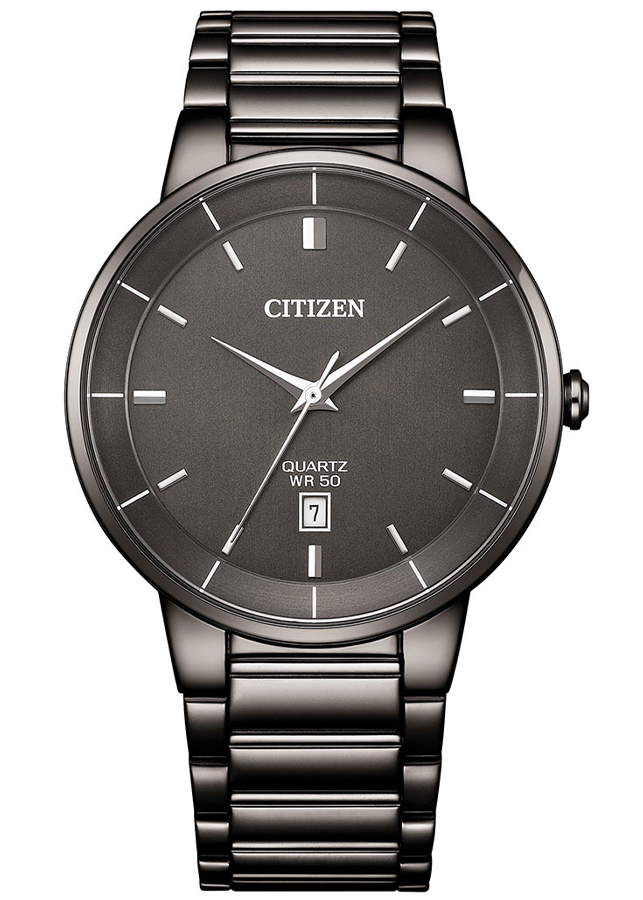 Đồng Hồ Nam Citizen Dây Thép Không Gỉ BI5127-51H - Mặt Đen
