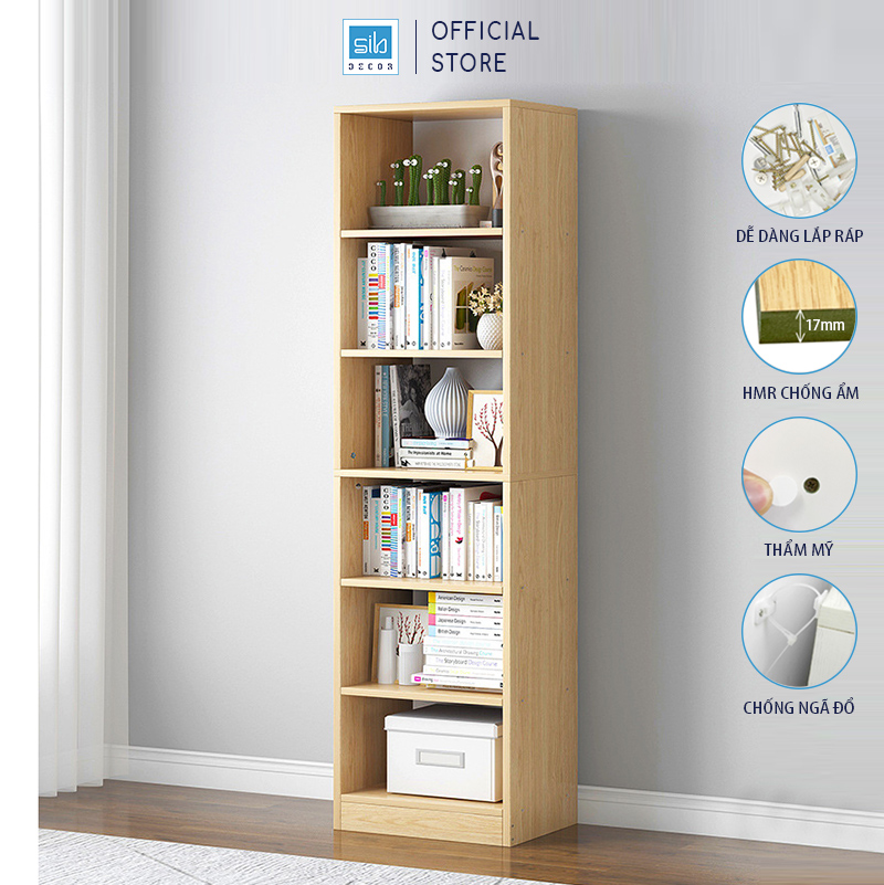 Giá Sách Gỗ Để Sàn Đơn Giản Thương Hiệu SIB Decor KSG0123