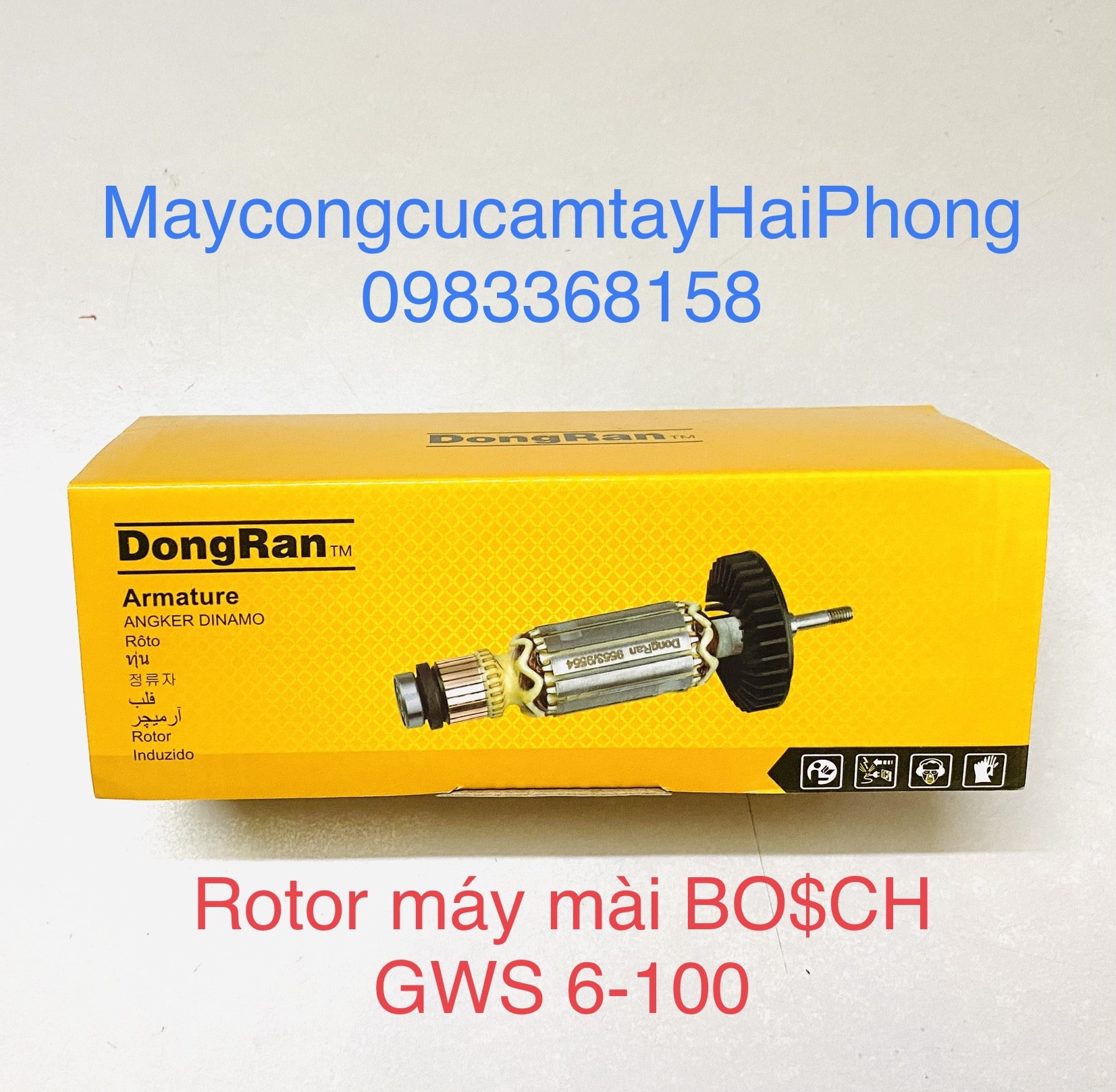 Rô to máy mày góc dùng cho 'Bo$ch' mod.'GWS6-100' , cho 'DCA' mod.&quot;ASM03-100A' , , cho 'DongCheng' mod.&quot;DSM03-100A' ... Hiệu DONGRAN