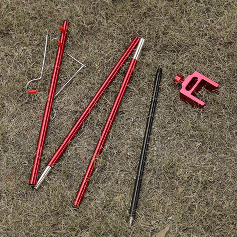 Ground Nail Practical High Strength Metal Black Ground Stakes for Outdoor Camping Hiking Light Bracket Ground Nail