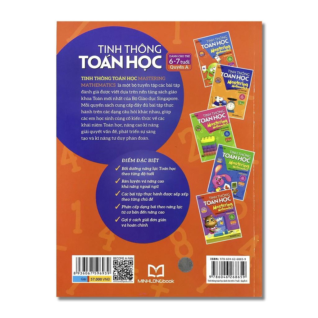 Sách Combo Tinh Thông Toán Học - Mastering Mathematics - Dành Cho Trẻ 6-7 Tuổi - Bản Quyền