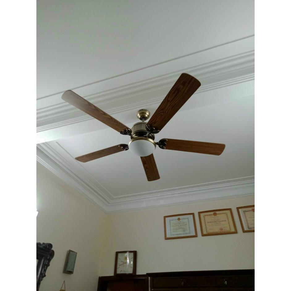BH 5 năm, nguyên nhân lõi đồng quạt trần trên nhà đèn tối tân cánh gỗ, LED 3 màu as, cách thức hẹn giờ tự động, ĐK không