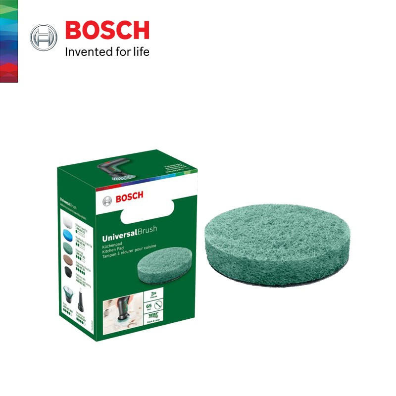 Phụ kiện máy cọ rửa vệ sinh đa năng dùng Pin Bosch UniversalBrush - Miếng cọ nhà bếp 1600A023L0