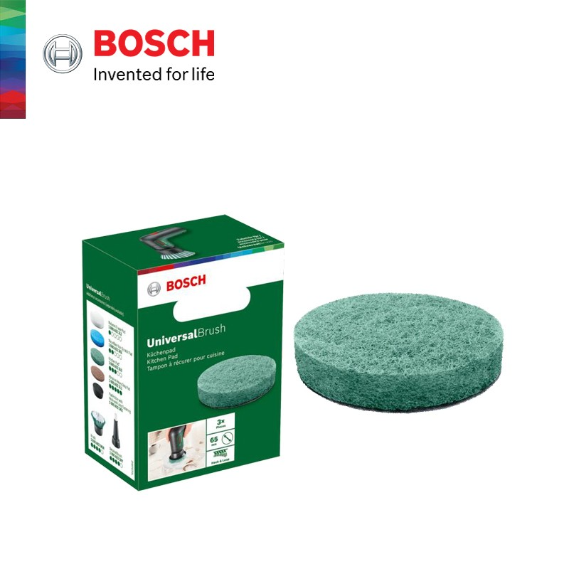 Phụ kiện máy cọ rửa vệ sinh đa năng dùng Pin Bosch UniversalBrush - Miếng cọ nhà bếp 1600A023L0