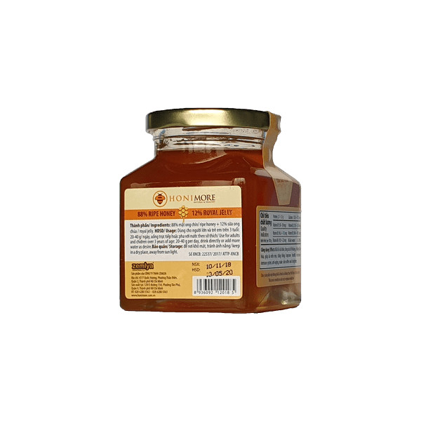 Mật ong rừng sữa chúa Honimore hũ 360g - giúp đẹp da