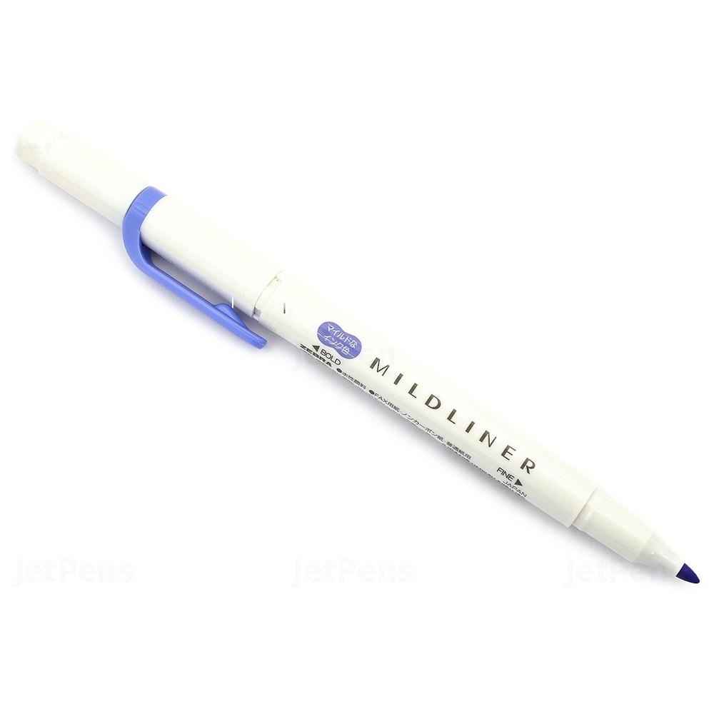 Bút Lông Màu 2 Đầu Zebra Mildliner WKT7-MLV - Mild Lavender