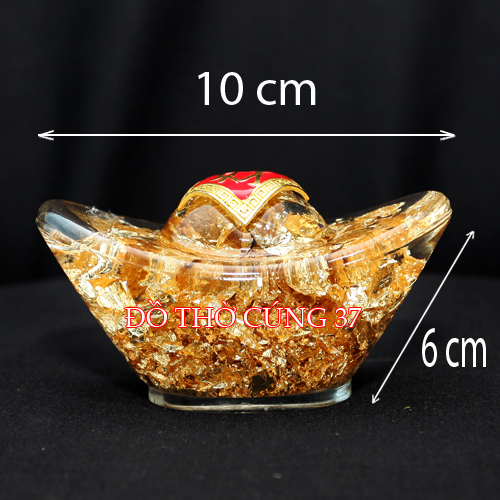 Thỏi vàng thủy tinh phong thủy