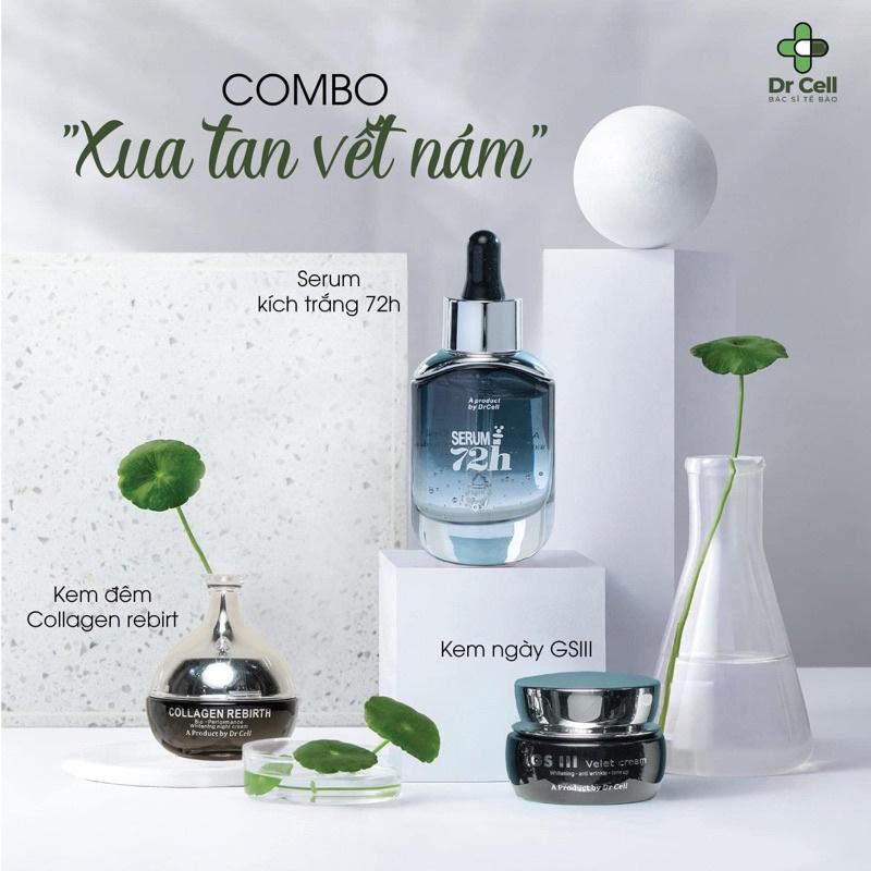 Serum 72h Dr Cell 30ml cấp ẩm dưỡng trắng căng bóng da - Hàng Chính Hãng