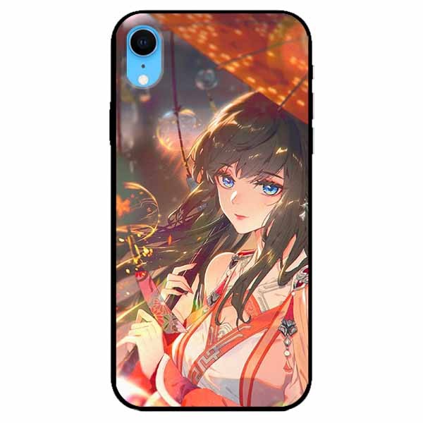 Ốp lưng dành cho Iphone XR mẫu Thiếu Nữ Mắt Xanh