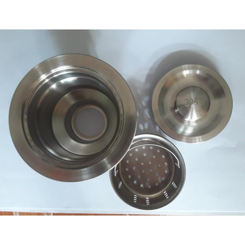 LỌC RÁC CHẬU RỬA CHÉN PHI 110 INOX 304 CHỐNG RỈ