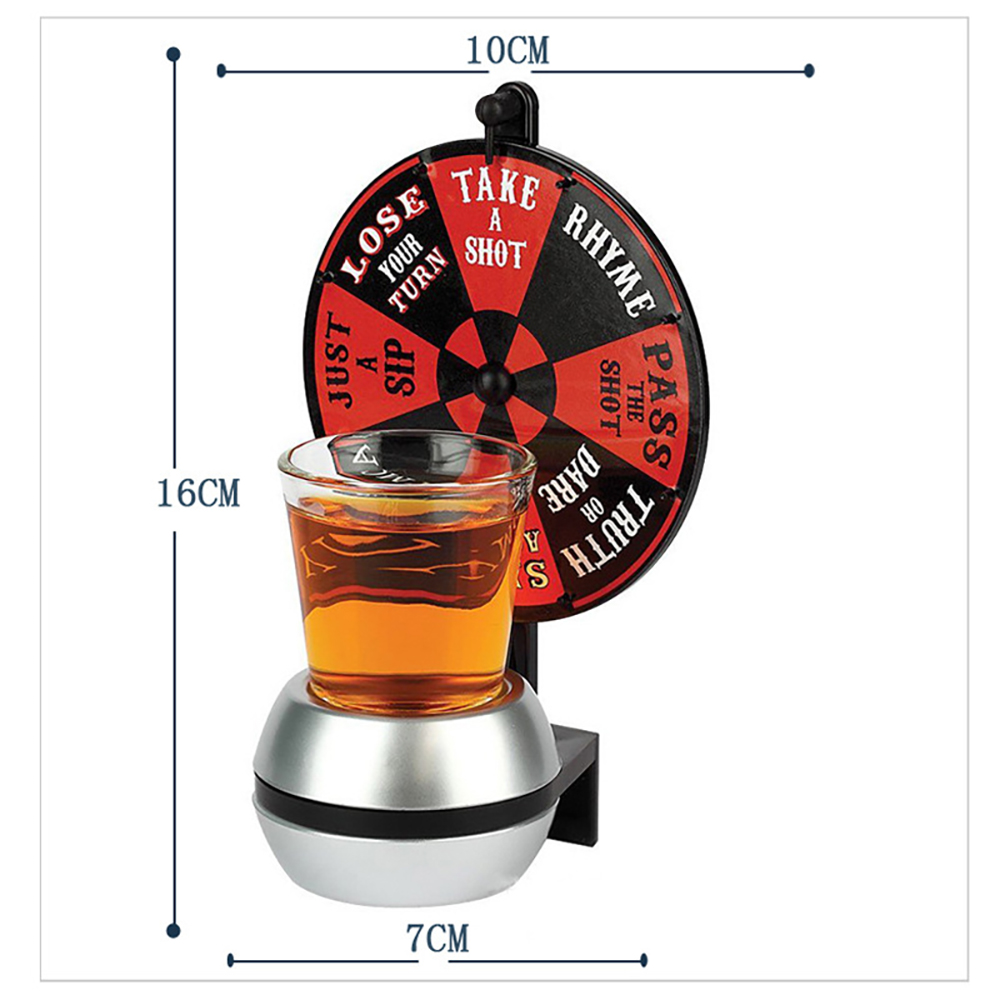 Bộ Trò Chơi Wheel Of Shot Drinking Game Giải Trí Xả Stress Trên Bàn Nhậu Cho Nhóm Bạn Thân Quẩy Tới Bến