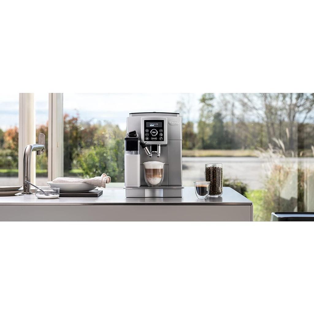 Máy Pha Cà Phê Tự Động DELONGHI ECAM 23.466.S, Máy Pha Cafe, Espresso, Cappuccino, Áp Lực 15 Bar, Nhập Đức, BH 12 Tháng, Hàng Chính Hãng