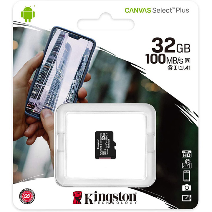 Thẻ Nhớ Kingston 32GB Micro SD Class 10 SDCS2/32GBSP hàng chính hãng