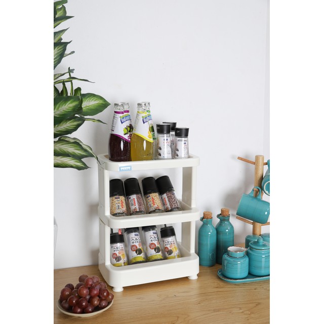 Kệ Đa Năng 3 Tầng Bằng Nhựa Cao Cấp Nachi Inochi Nhật Bản - Dùng Trong Nhà Bếp, Phòng Tắm, Phòng Ngủ   - Giao màu ngẫu nhiên