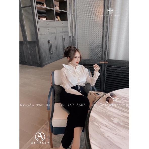 Áo sơ mi nơ tay cao cấp