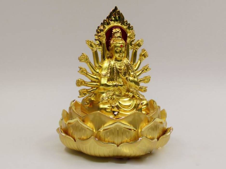 Tượng phật bà quan âm để ô tô loại 2 mặt