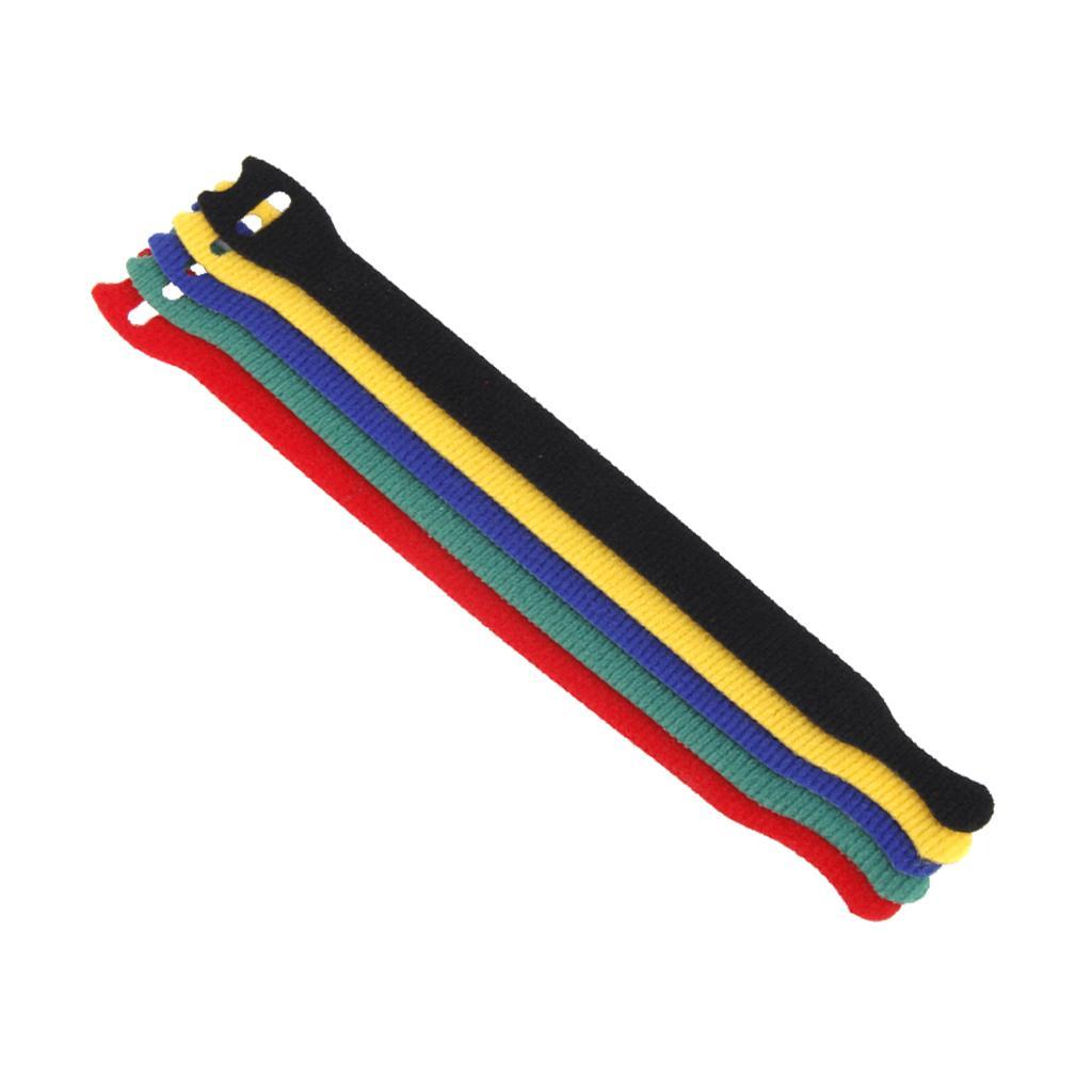 5pcs Nylon Straps Fastener Cable Tie Wire Organiser