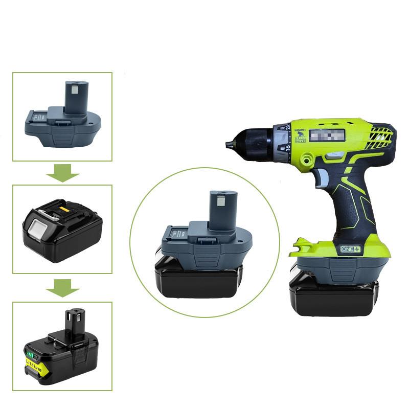 Đối với bộ chuyển đổi pin Ryobi 18V MT20RNL cho pin Makita 18V Li-ion được sử dụng chuyển đổi sang pin công cụ Roybi 18V