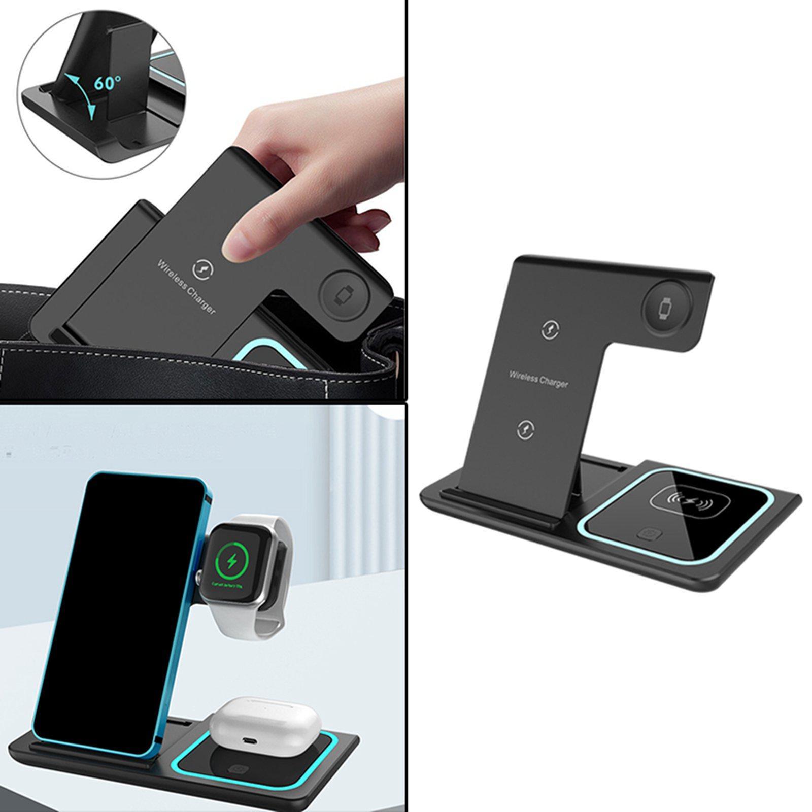 Smartphone station cradle base Black