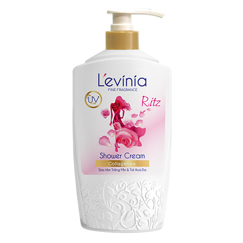 Sữa Tắm L'evinia Trắng Mịn &amp; Trẻ Hóa Da Collagen++ 700g - TẶNG 1 Nước Hoa L'evinia Thời Trang Cao Cấp (mùi ngẫu nhiên)