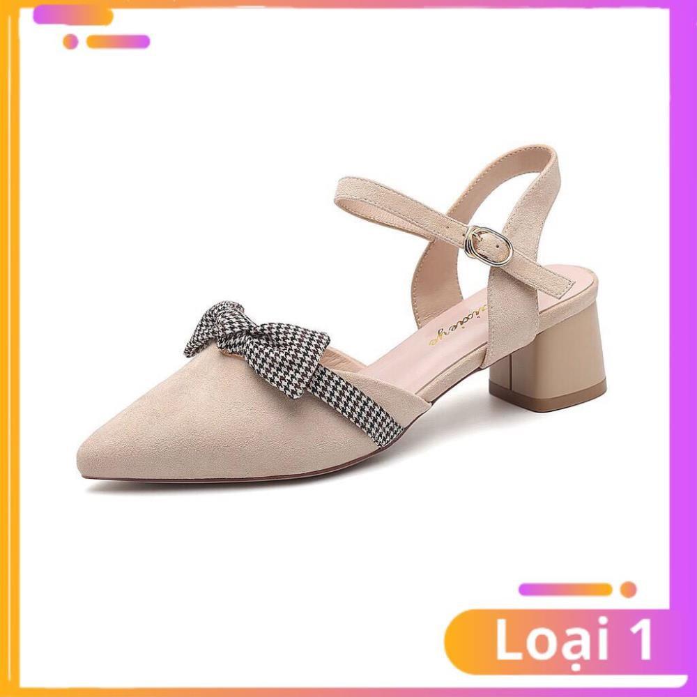 FREE SHIP sandal nữ / giày cao gót nữ thắt nơ siêu xinh