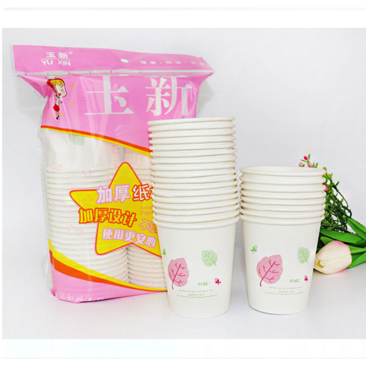 Combo 50 Cốc giấy có họa tiết, ly giấy dùng 1 lần tiện lợi an toàn sức khỏe thân thiện môi trường