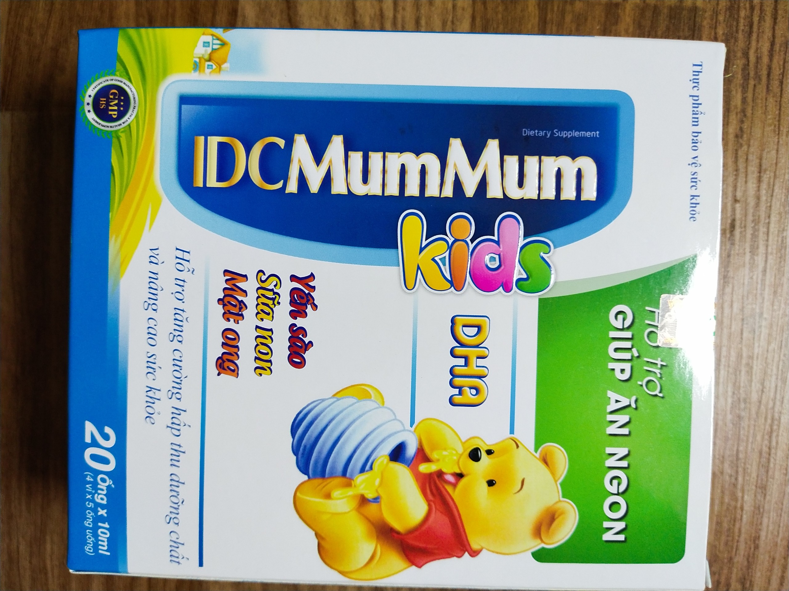 Thực phẩm chức năng IDCMUMMUM Kids DHA - Thực phẩm hỗ trợ giúp ăn ngon (Yến sào, sữa non, mật ong)