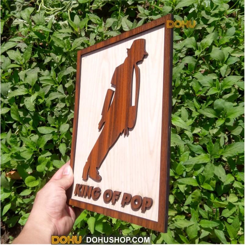 Tranh Gỗ Treo Tường Handmade DOHU004: Michael Jackson - Thiết Kế Đơn Giản, Độc Đáo, Sang Trọng