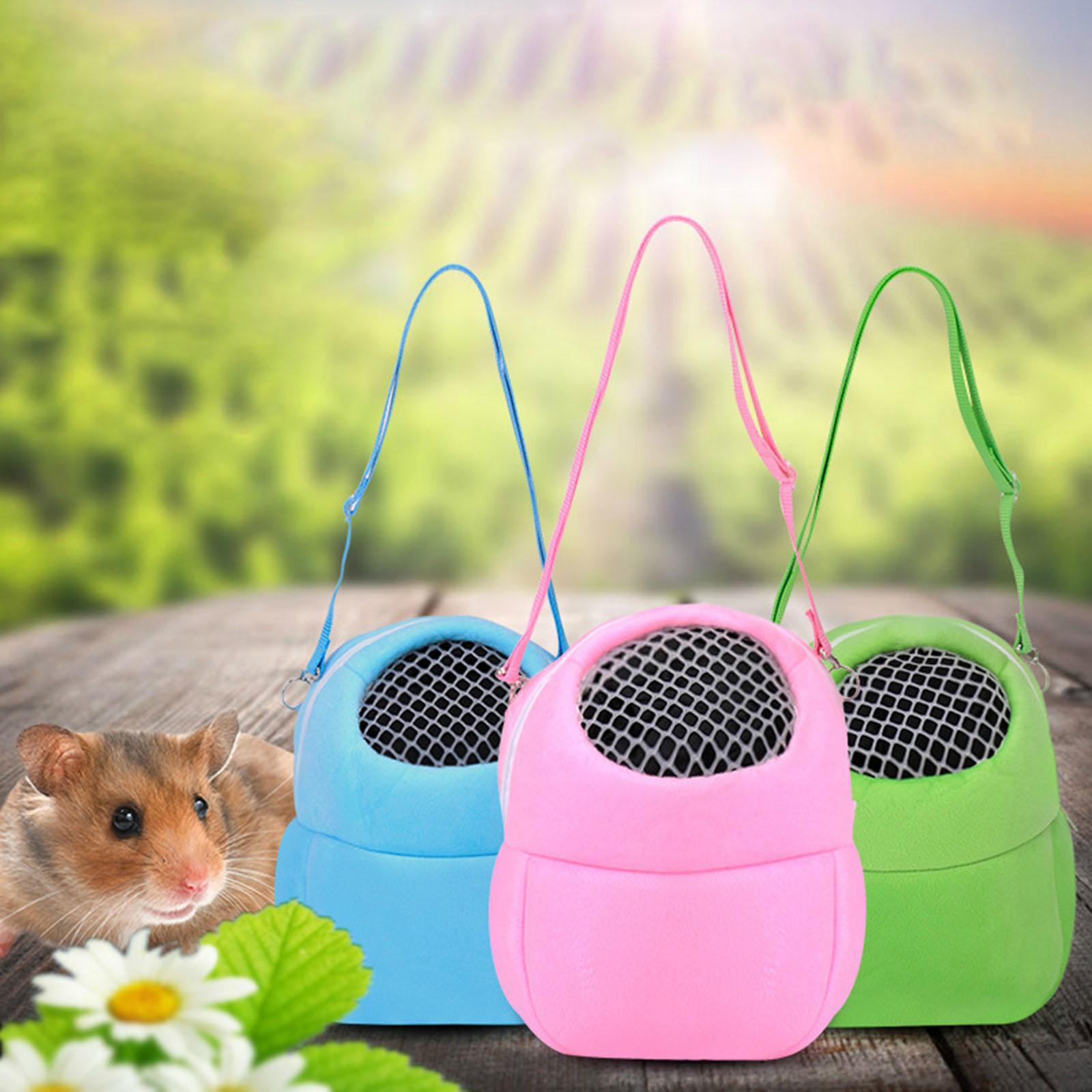 Pet Small Animal Carrier Bag Travel Warm Cage Hamster Pouch