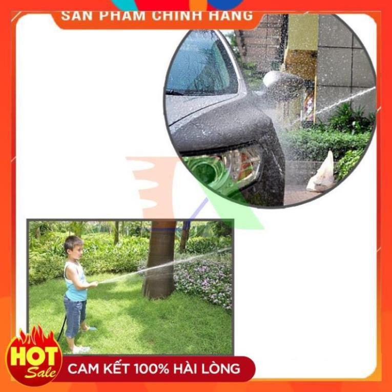 Bộ vòi xịt nước tưới cây, rửa xe VOI-N16.534, Bộ 4 món vòi thẳng + 10m Dây 12/16 mm