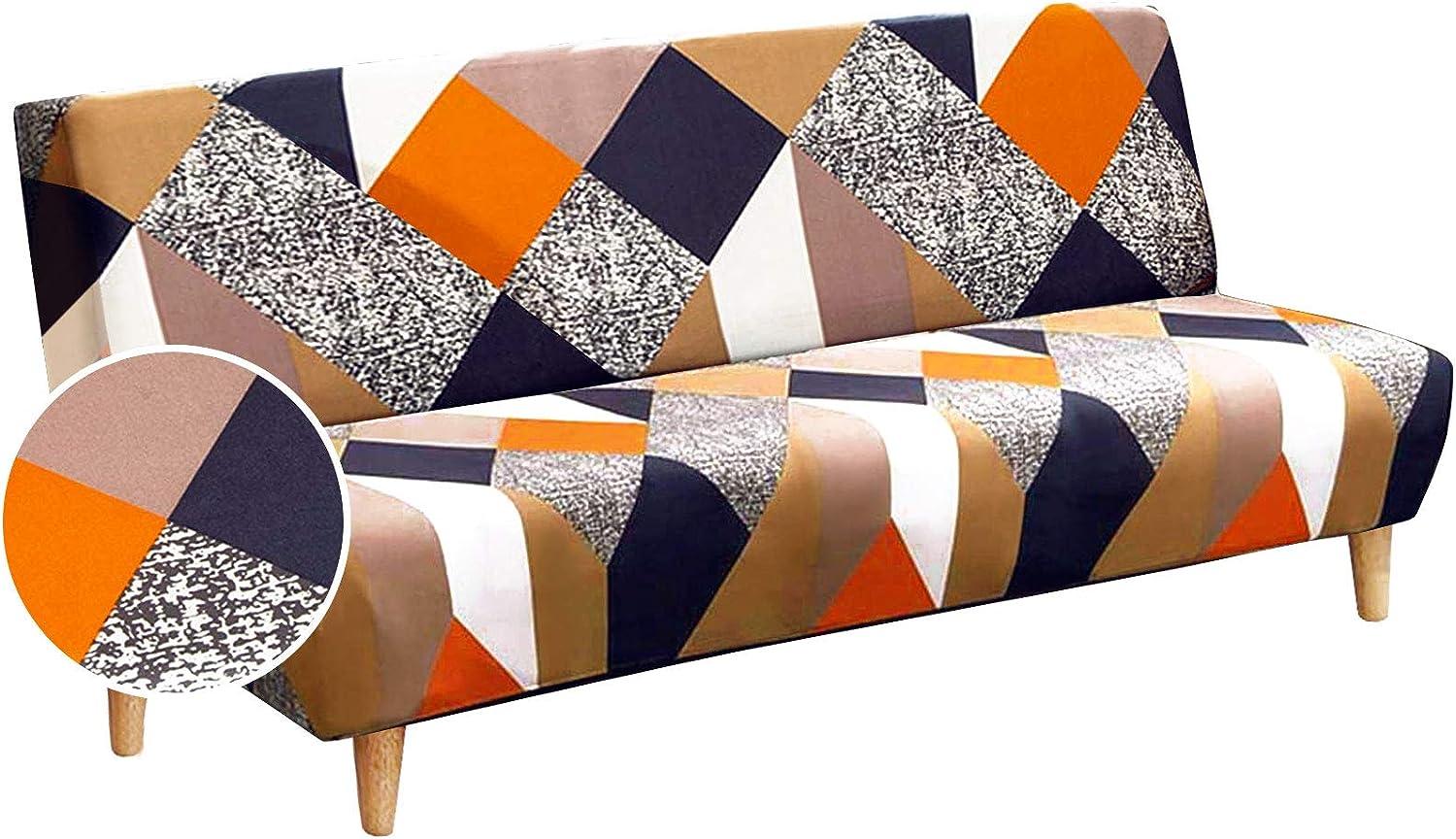 Vỏ ghế sofa mà không có tay vịn mở rộng, nắp ghế sofa mà không có cánh tay toàn cầu đều có giá đỡ bảo vệ, dễ cài đặt và sạch sẽ, 190-220cm
