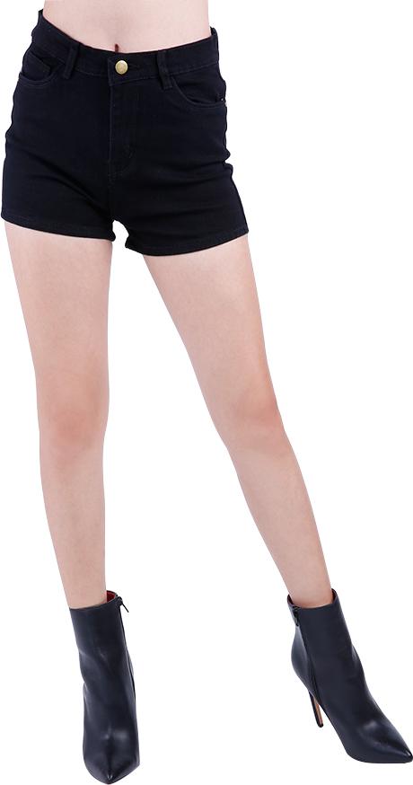 Quần Short Jeans Kaki Nữ Co Giãn JSN002 - Đen (Size