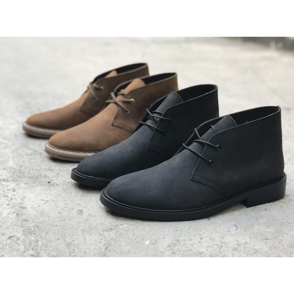 Giày boots nam cao cổ da bò SÁP Thời trang phong cách