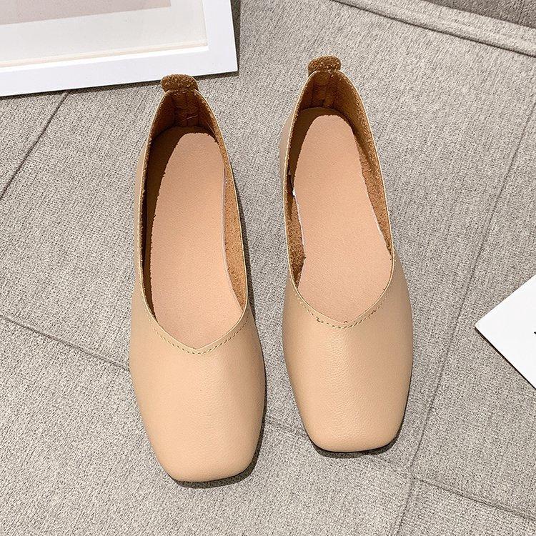 Giày Búp Bê Da Pu Đế Bằng Kiểu Hàn Quốc Thời Trang Cho Nữ