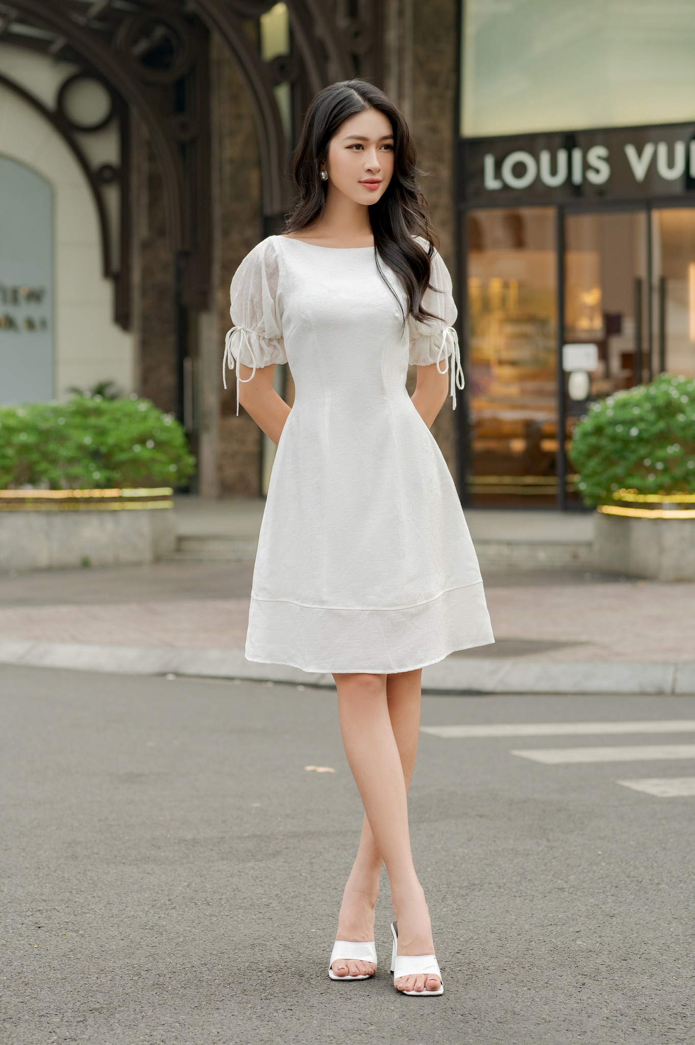 OLV - Đầm Riley Dress In White