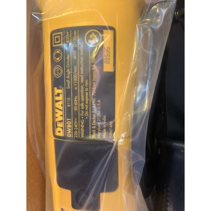 Máy Mài Góc 100mm 850W DEWALT DW801 DW802 - Chính Hãng ( New 2020 )