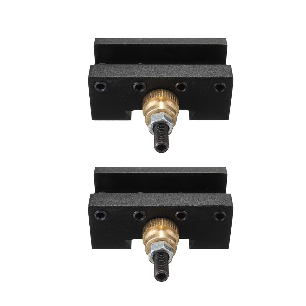 2 chiếc CNC 1/4 "-1/2" Mini Tiện Thay Đổi Nhanh Bài Đối Mặt Với Xay Dụng Cụ