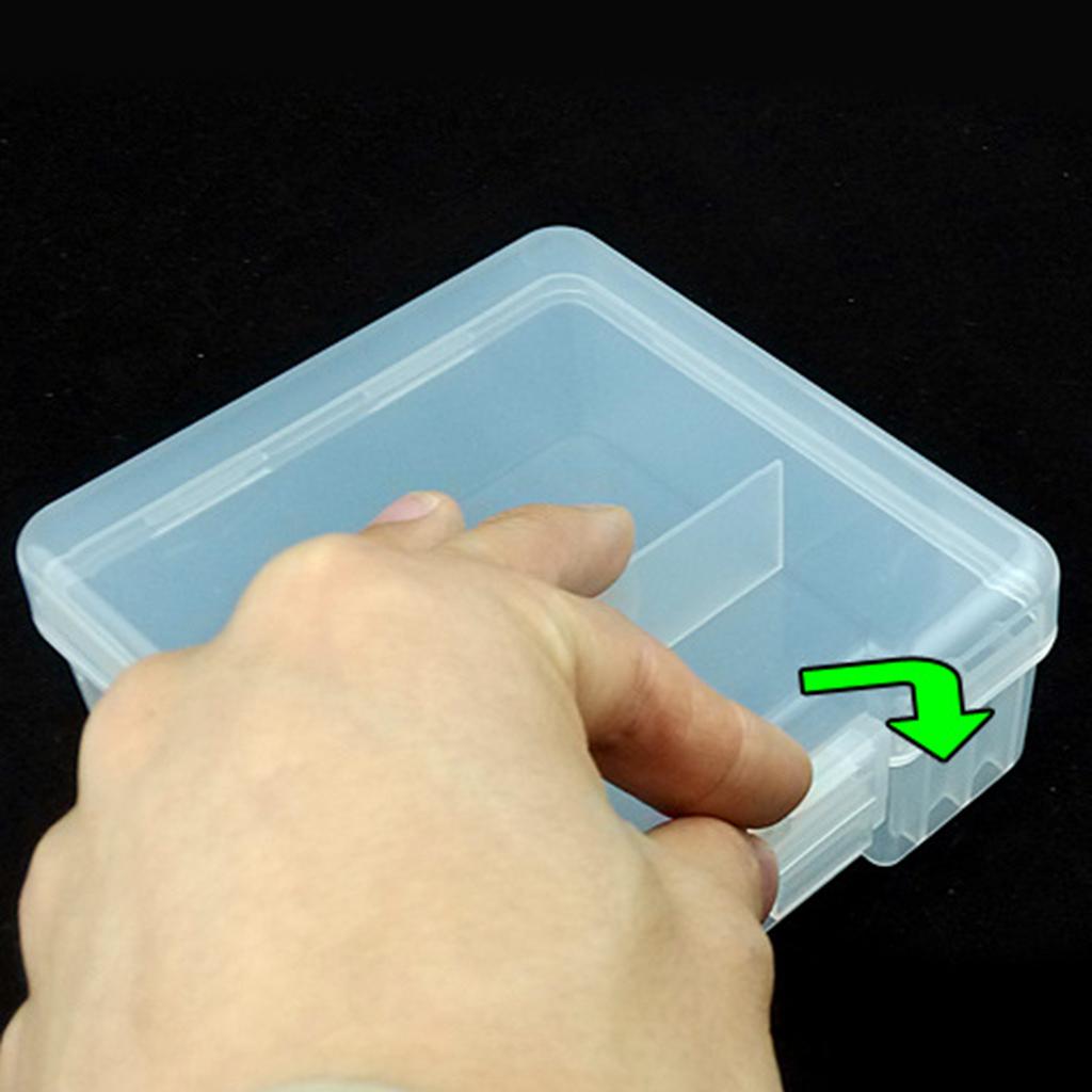 100 x Hard Plastic Case Holder Storage Box for Rechargeable AAA Batteries