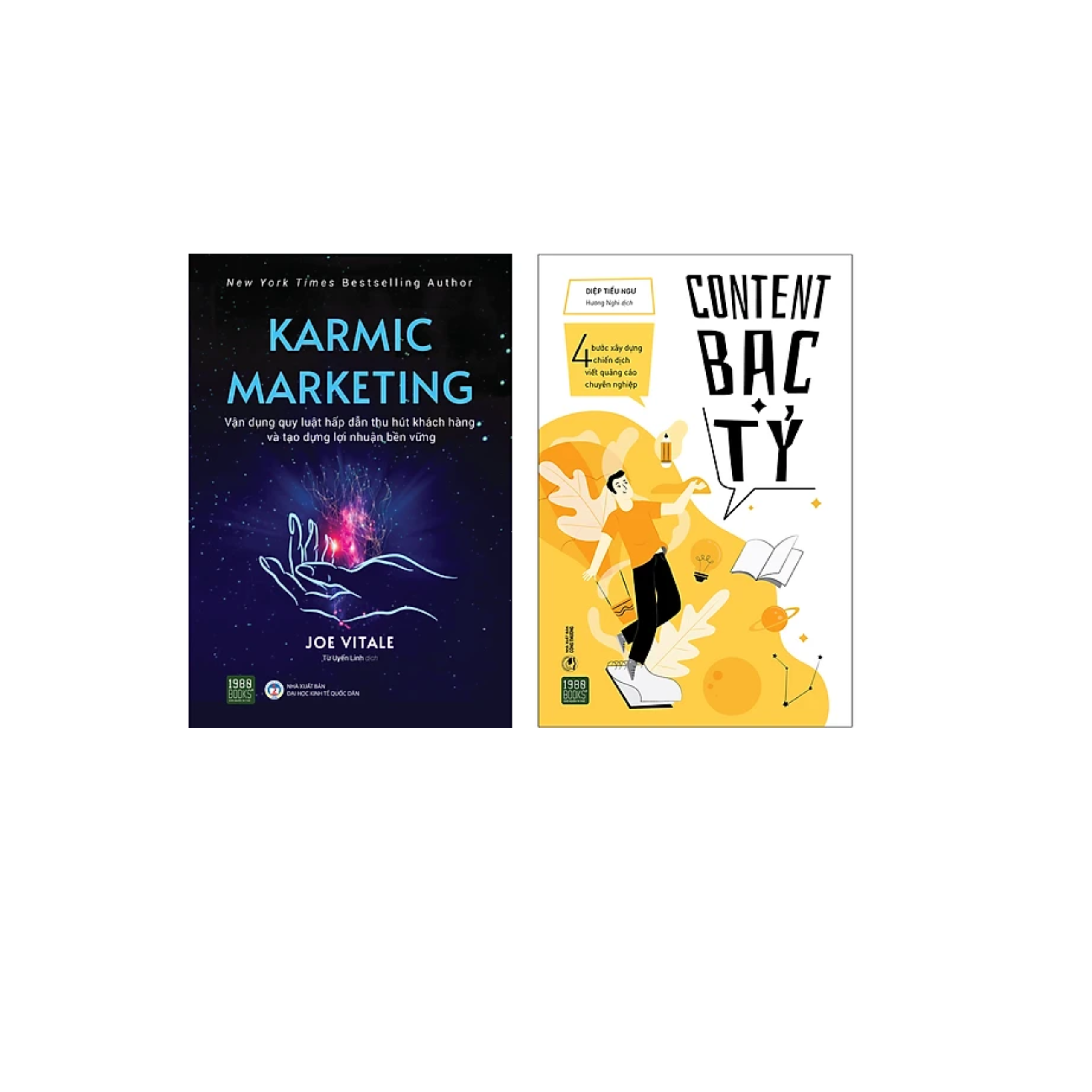 Combo 2Q Sách Marketing - Bán Hàng : Karmic Marketing + Content Bạc Tỷ