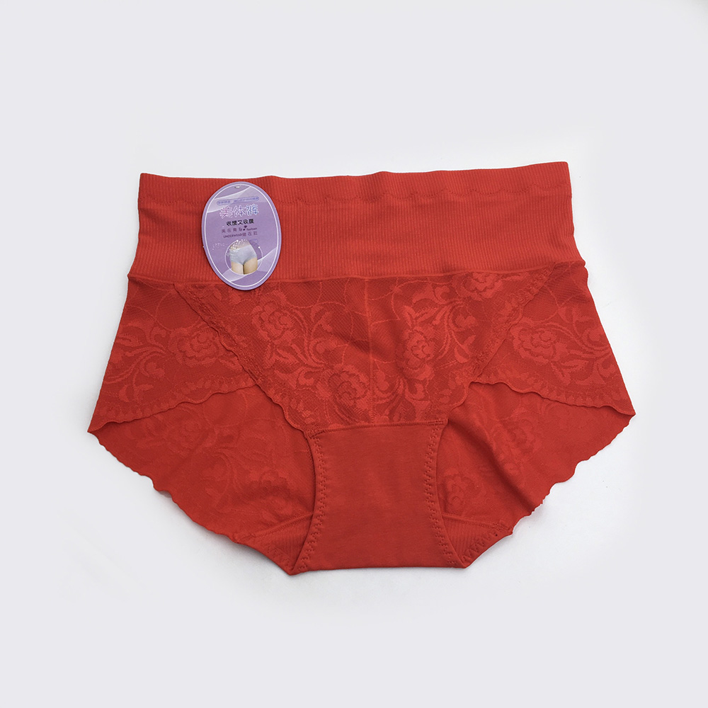 Quần lót nữ cotton ren cạp cao gen bụng, không lộ viền, mềm mịn,kháng khuẩn thấm hút tốt