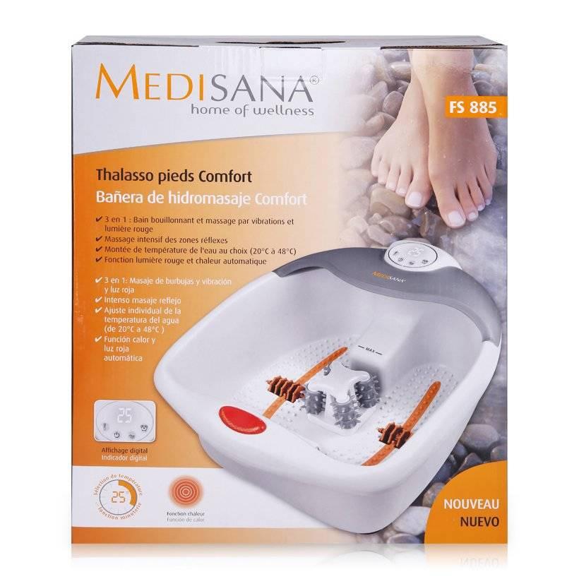 Bồn Ngâm Chân Massage Tự Động Medisana FS885, Chậu Ngâm Chân Với 4 Con Lăn Mát Xa Các Huyệt Đạo Bàn Chân, Nhập Đức